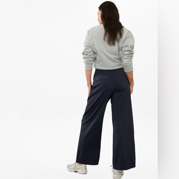NWT Athleta Venice Wide Leg Navy Pant size S/T - Picture 6 of 9
